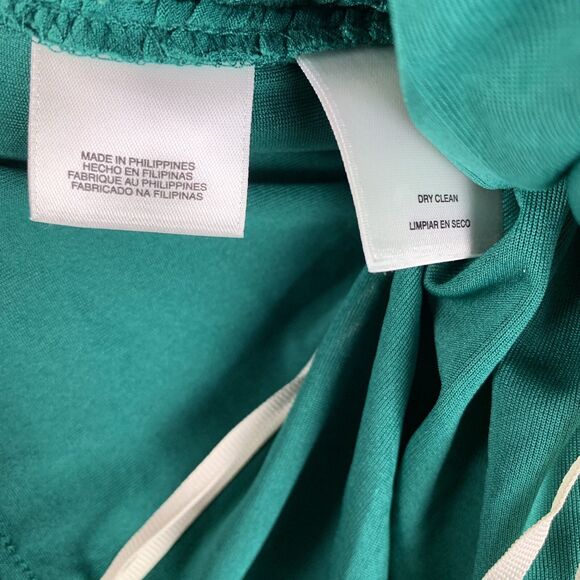 Kasper Dress Gown Long Draped Maxi Green Party 8 Stretch Wedding Romantic Greek - Picture 13 of 16